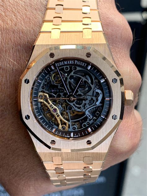 rose gold women's audemars piguet|audemars piguet rose gold skeleton.